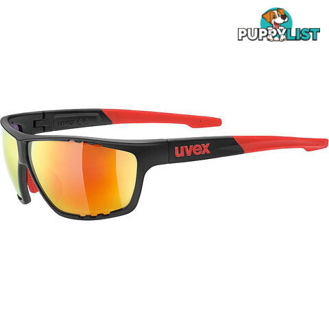 Uvex Sportstyle 706 Sports Sunglasses - Anthracite Matte/Red - S5320062313