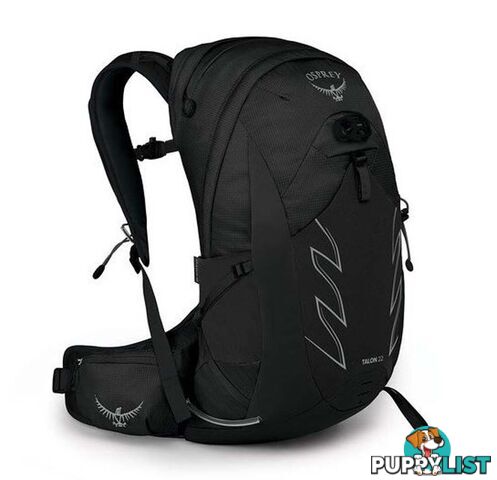 Osprey Talon 22 Mens Hiking Backpack - Stealth Black - L/XL - OSP0911-StealthBl-LXL