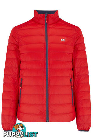 Mac In A Sac Polar Mens Reversible Insulated Down Jacket - Red/Navy - S - POL1189RED-NVS