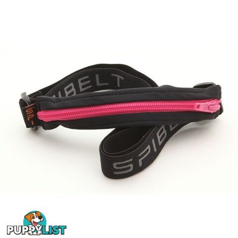 SPIbelt Original Running Sports Belt - Black w/ Hot Pink Zip - 7BL-A001-007