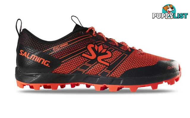 Salming Elements 3 Womens Trail Running Shoes - Black/New Orange - US9.5 - 1280078-0108-4113