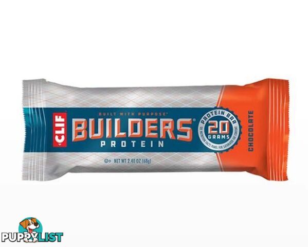 Clif Bar Builders Protein Bar - Chocolate - Box of 12 - 160042