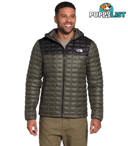 The North Face Thermoball Eco Mens Insulated Insulated Hoodie - New Taupe Green Matte/TNF Black Matte - M - NF0A3Y3MTZ1-T0M