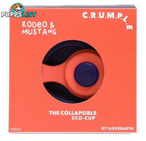 Crumple Rodeo and Mustang Collapsible Reusable Eco Cup - 350ml - 18C