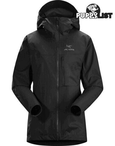 Arcteryx Squamish Womens Windproof Outdoor Hoody - Black - M - 73632-M