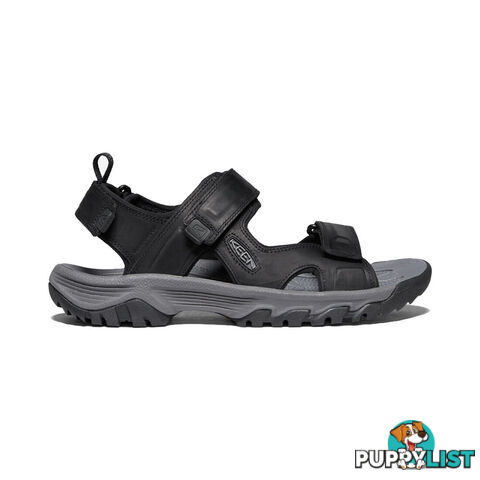 Keen Targhee III Open Toe Mens Hiking Sandals - Black Grey - US 10 - 1022422-10