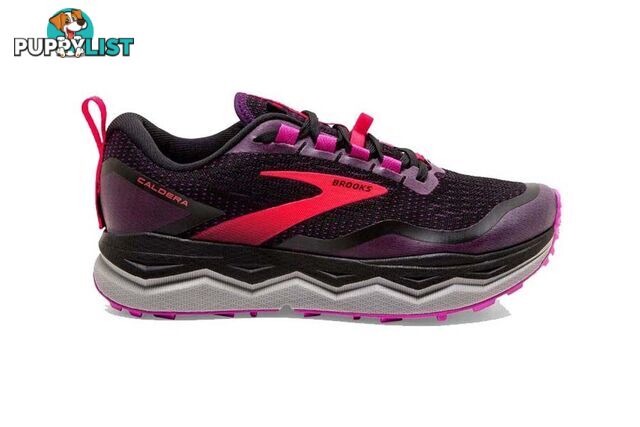 Brooks Caldera 5 Womens Trail Running Shoes - Black/Fushia/Purple - 7US - 1203411B-020-7