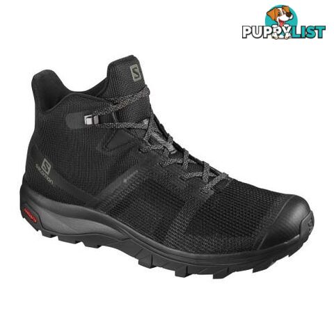 Salomon Outline Prism Mid GTX Mens Hiking Shoes - Black/Black - 9US - 411200-085