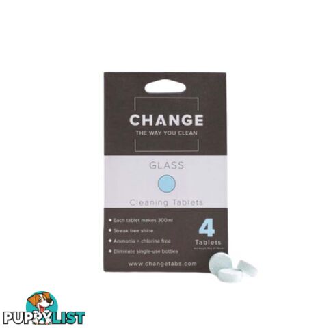 Change Glass Cleaning Tablets - 4 Pack - GC4P001