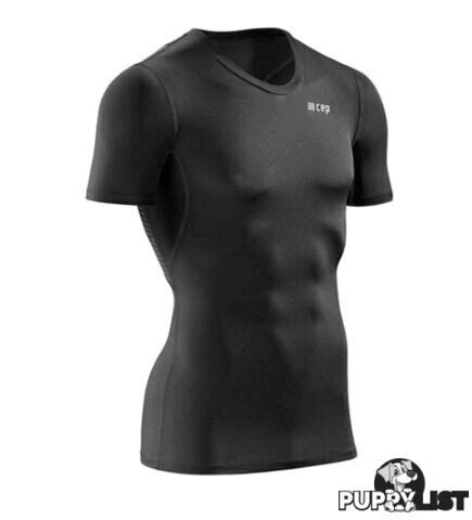 CEP Wingtech Short Sleeve Mens Running T-Shirt - Black - M - W06D553