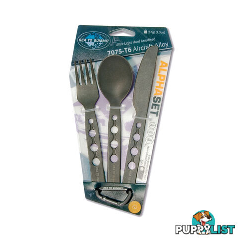 Sea To Summit Alpha Alloy 3 Pce Cutlery Set - ACUTASET3