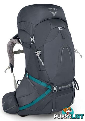 Osprey Aura AG 50L Womens Hiking Backpack - Vestal Grey-M - OSP0716-VestalGre-M