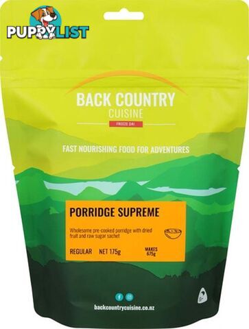 Back Country Cuisine Freeze Dried Meal - Porridge Supreme - Regular - BC429