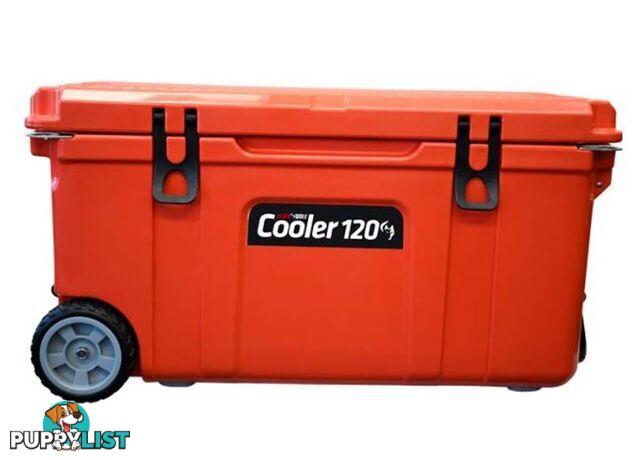 Black Wolf 120L Rolling Wheeled Ice Cooler - True Red - W0133-TrueRed