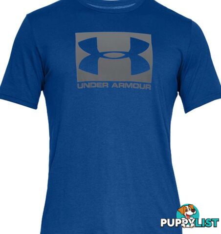 Under Armour Boxed Sportstyle Mens Everyday T-Shirt - Royal/Graphite - SM - 1329581-400-SM