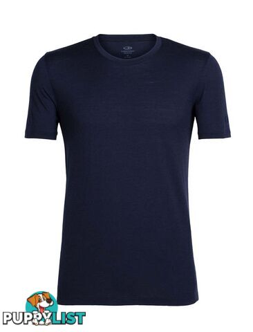 Icebreaker Tech Lite Mens Short Sleeve Merino Crewe T-Shirt - Midnight Navy - S - 103860423S