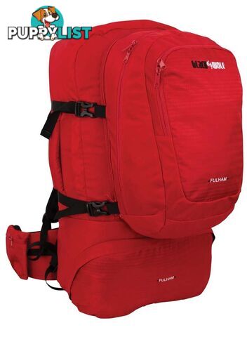 Black Wolf Fulham 80 Travel Backpack - True Red - W0106-TrueRed