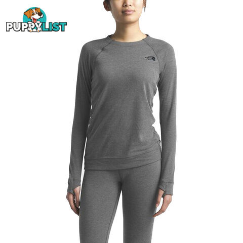 The North Face Warm Wool Blend Womens Crew - TNF Medium Grey Heather - NF0A3SGF