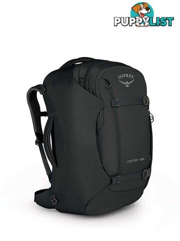 Osprey Porter 65L Lightweight Travel Backpack - Black - OSP0666-Blk