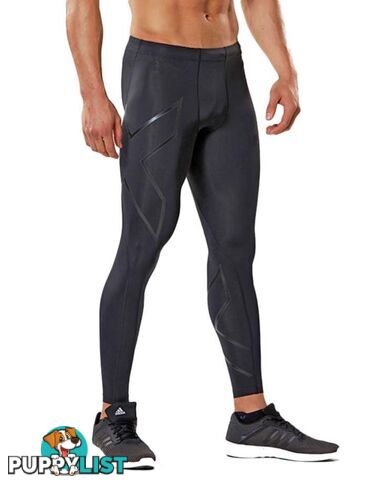 2XU Mens Compression Tights - Black/Nero - MA3849b-BLK-NRO