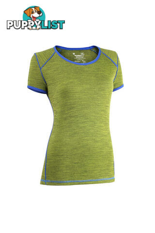 Wilderness Wear MerinoFusion Light 160 Womens Short Sleeve Merino Tee - Fusion Glacier - 16 - U809-4811-16