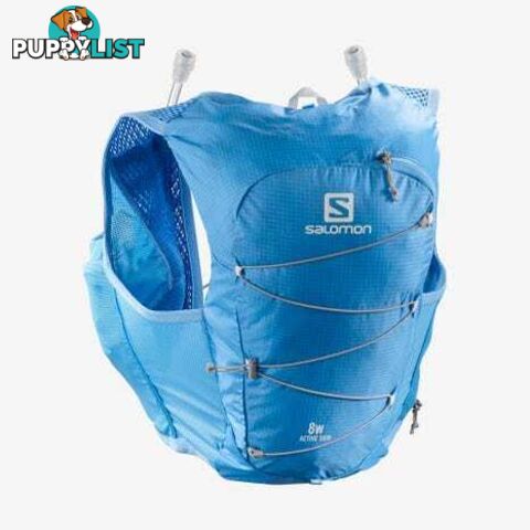 Salomon Active Skin 8 Set Womens Hydration Vest - Marina/Alloy - L - LC1515000-L