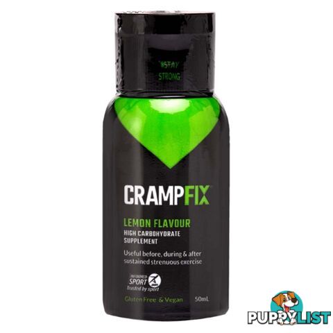 CrampFix Flip-Top Lid Squeeze Cramp Relief Bottle - 50ml - Lemon - CFXLEM50