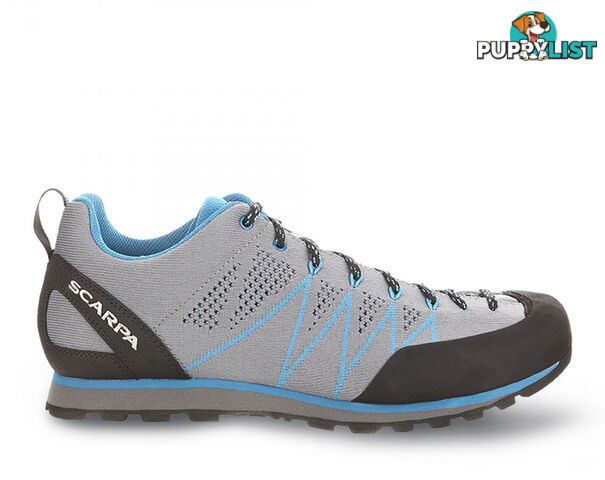 Scarpa Crux Air Mens Approach Shoes - Smoke/Lake Blue - US9.5 / EU43 - SCA10097-43