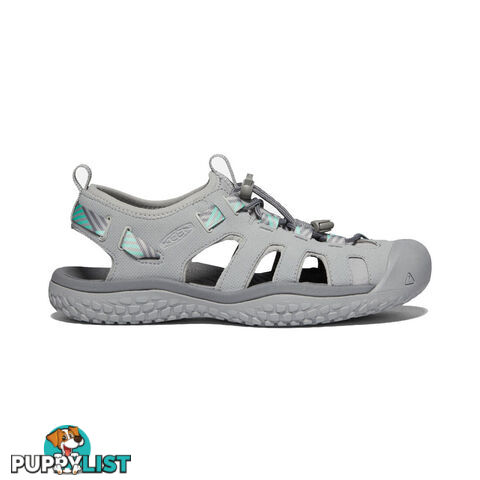 Keen Solr Womens Hiking Sandals - Light Gray Ocean Wave - US 6 - 1022452-6