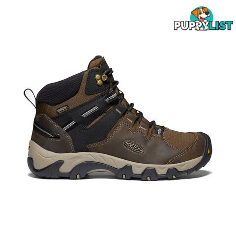 Keen Steens Leather WP Mens Waterproof Hiking Boots - Canteen Black - US 11H - 1022327-11H