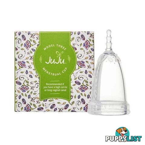 JuJu Menstrual Cup - Clear - Model 3 - M3-C