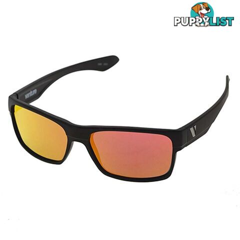 Venture Eyewear Trail Polarised Sunglasses - Black Combo/Red Revo - 3793-Blkred-IP-49