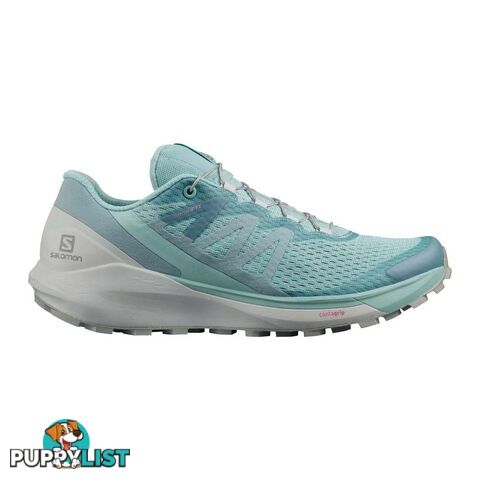 Salomon Trail Running Shoes Sense Ride 4 Womens Trail Running Shoes - Pastel Turquoise/Lunar Rock/Slate - 7US - L41305400-55