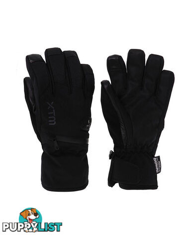 XTM Sage Adult Unisex Waterproof Snow Gloves - Black - S - DU020-BLK-S