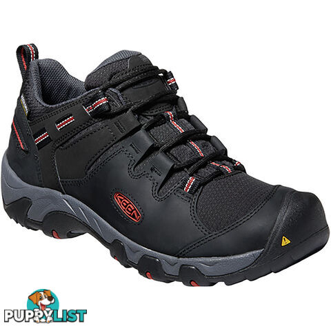 Keen Steens Mens Waterproof Hiking Shoes - Black Bossa Nova - US 10H - 1022330-10H