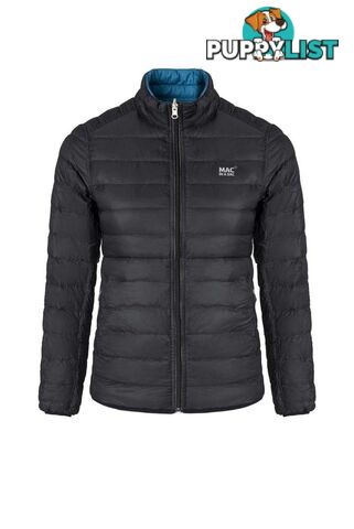 Mac In A Sac Polar Womens Reversible Insulated Down Jacket - Black-Teal - XL - POL1190JB-TL16