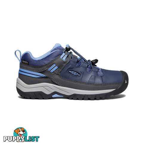 Keen Targhee Low WP Kids Hiking Shoes - Blue Nights Della Blue - 1022922