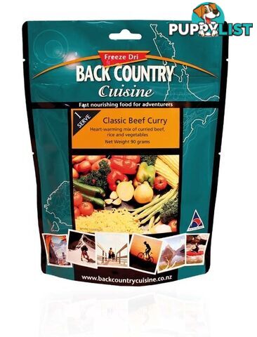 Back Country Freeze Dried Food - Classic Beef Curry - Family - BC701