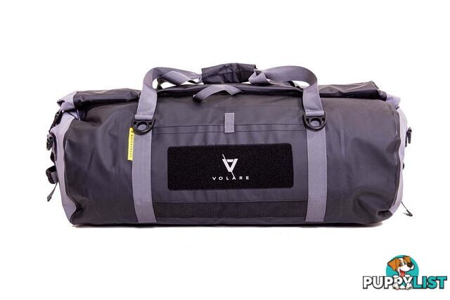 Volare Waterproof 60L Adventure Duffel Bag - Black - VWDFBLK-60