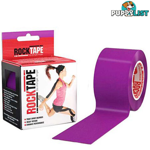 RockTape Kinesiology Tape Roll - Purple - 5cm x 5m - Purple5m