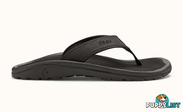 Olukai Ohana Mens Everyday Beach Sandals - Black Black - 10110