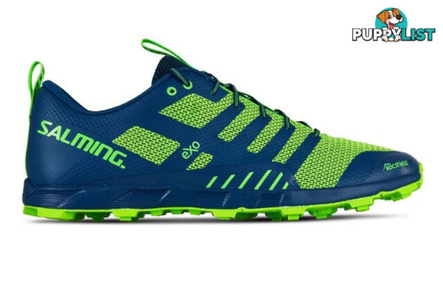 Salming OT Comp Mens Trail Running Shoes - Poseidon Blue/Safety Yellow - US8.5 - 1289053-0409-42