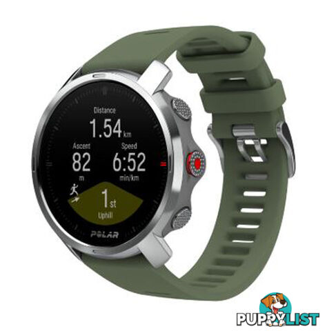 Polar Grit X Outdoor Multisport GPS Watch - Green - M/L - 90081737