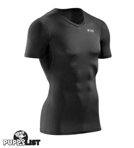 CEP Wingtech Short Sleeve Mens Running T-Shirt - Black - S - W06D552