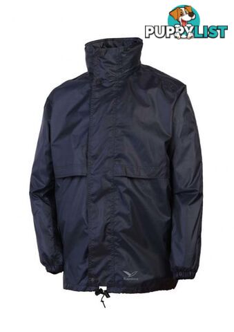 Rainbird Childrens Stowaway Waterproof Packable Rain Jacket - Navy - M - K8004-7-NY-M