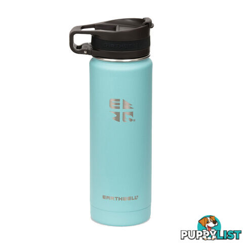 Earthwell Roaster Vacuum Bottle 20oz/590ml - Loop Cap - Aqua Blue - VJ20-R10L30