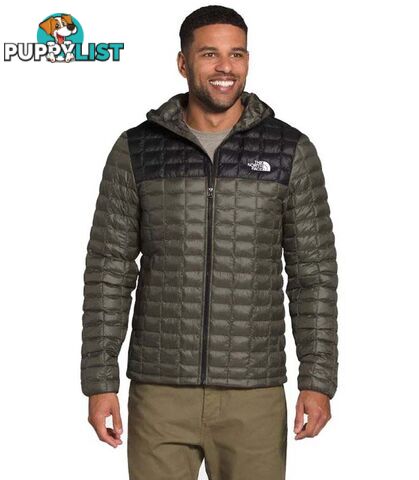 The North Face Thermoball Eco Mens Insulated Insulated Hoodie - New Taupe Green Matte/TNF Black Matte - S - NF0A3Y3MTZ1-R0S