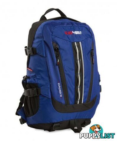 Black Wolf Explorer 35L Daypack Backpack - Blue - 2230-Blue