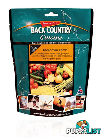 Back Country Cuisine Freeze Dried Meal - Moroccan Lamb - Small - BC522