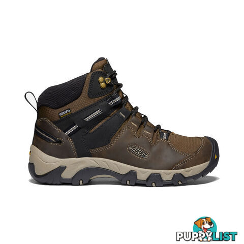 Keen Steens Leather WP Mens Waterproof Hiking Boots - Canteen Black - US 11 - 1022327-11